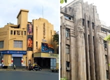 Z lewej: Regal Ciema; Z prawej: New India Assurance Building  - przykłady art deco w Mumbaju