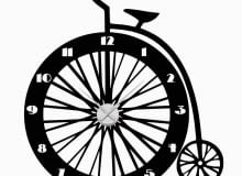 Mogą być najbardziej dekoracyjnym elementem na ścianie. Niekoniecznie klasyczne, niekoniecznie okrągłe. Ważne, by dobrze chodziły. <BR /> Dekoracje: Rower, naklejka samoprzylepna z mechanizmem zegarowym, 72 x 66 cm, 200 zł, naklejkisalamandra.pl
