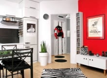 Chciałoby się powiedzieć: zaledwie 33 metry. Jak na takiej powierzchni zapewnić miejsce dziecku i rodzicom? Dodajmy: rodzicom z pasją, a nawet dwoma. A jednak Anna i Paweł znaleźli dobre rozwiązanie. <BR />Pokój dzienny, kuchnia, jadalnia i sypialnia w jednym - ze względu na niewielki metraż większy pokój musi pełnić kilka funkcji. Liczba mebli z konieczności została ograniczona do niezbędnego minimum. UWAGA ! PONOWNA PUBLIKACJA WYLACZNIE ZA ZGODA WLASCICIELI