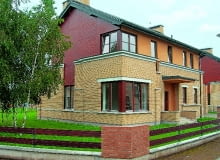 elewacja cegła betonowa