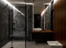 Mieszkanie w czerni na warszawskim Mokotowie - projekt FRIGG CONCEPT Mieszkanie w czerni na warszawskim Mokotowie - projekt FRIGG CONCEPT