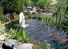 Fontanna to nie tylko ozdoba basenu, ale też sposób napowietrzania wody. Żeby mogła działać, potrzebna jest pompa z odpowiednią dyszą fontannową Fontanna to nie tylko ozdoba basenu, ale też sposób napowietrzania wody. Żeby mogła działać, potrzebna jest pompa z odpowiednią dyszą fontannową