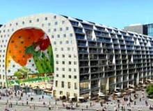 Wielofunkcyjny budynek mieszkalny z halą targową projektu MVRDV w Rotterdamie mvrdv, holandia, rotterdam, market hall
