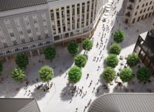 Plac Pięciu Rogów w Warszawie. Proj. WXCA