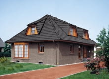 elewacje domów, cegła klinkierowa