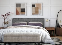 Jasna sypialnia - wnętrze w jasnych kolorach Jasna sypialnia - wnętrze w jasnych kolorach