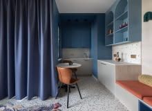 Aranżacja 28-metrowej kawalerki w Gdańsku