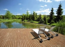 Staw kąpielowy to luksusowy akwen, gdzie do czyszczenia wykorzystywane są naturalne procesy biologiczne 26.05.2010 LODZ , PABIANICE , LASK , OGROD DLA MIESIECZNIKA OGRODY . FOT. WOJCIECH SURDZIEL / AGENCJA GAZETA SLOWA KLUCZOWE: OGROD OGRODY ROSLINY