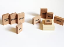 Minimalistyczna szopka; proj. Emilie Voirin minimalistyczna szopka, nowoczesna szopka, designerska szopka