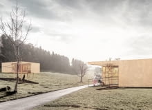 dom, bauhaus, projekt domu, natura, dom dla dominika, drewniany dom