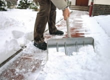 Odśnieżając chodnik i podjazd nie usypujmy zbyt dużych pryzm na trawniku Odśnieżając chodnik i podjazd nie usypujmy zbyt dużych pryzm na trawniku