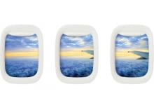 ramka na zdjęcia, okienko samolotu, okno w samolocie