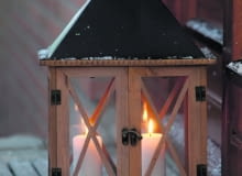 Ozdoby i dekoracje świąteczne na Boże Narodzenie. Latarenka DINUVA