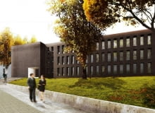 Wizualizacja biurowca Przebudowa budynków Porcelany Śląskiej