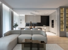 Światło i forma - aranżacja 130-metrowego apartamentu