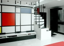 Mieszkanie na Ochocie - 60 m2; proj. Miostudio małe mieszkanie, mieszkanie w kamienicy, mieszkanie na poddaszu, jak urządzić mieszkanie