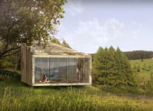 Ekologiczny dom ze słomy - wizualizacja Ekologiczny dom ze słomy - wizualizacja