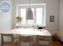 55-metrowe mieszkanie Kasi i Łukasza znajduje się na łódzkim Osiedlu Mireckiego. Zostało ono wybudowane w latach 1928-1929. metamorfoza mieszkania, salon