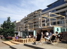 Gdynia Design Days 2014 - Terminal Designu stanął w tym roku na placu Kaszubskim. Zaprojektowała go Tabanda. Gdynia Design Days, polscy twórcy, polski design, polskie projekty