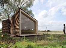 Flake House projektu OLGGA Flake House projektu OLGGA, dom jednorodzinny, architektura, przenośne kontrukcje
