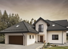 Dachówka betonowa Braas Bałtycka Cisar, kolor czarny Dachówka betonowa Braas Bałtycka Cisar, kolor czarny