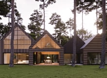 Dom letniskowy pod Bolimowem. Proj. Exterio