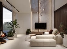 Dom na skarpie - aranżacja wnętrz projektu MODEKO.STUDIO