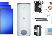 Przykładowy zestaw do podgrzewania wody dla 4-osobowej rodziny zestaw do podgrzewania wody