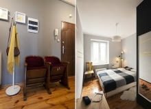 Mieszkanie we Wrocławiu - 45 m2; proj. Anna Kołodzińska i Marta Niedbalec małe mieszkanie, mieszkanie w kamienicy, jak urządzić małe mieszkanie, nowoczesne mieszkanie