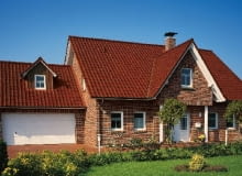 Dom z elewacją z cegły klinkierowej Dom z elewacją z cegły klinkierowej