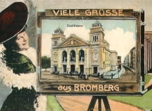 Teatr Miejski w Bydgoszczy na dawnej pocztówce.