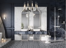 Łazienka inspirowana stylem orientalnym Łazienka inspirowana stylem orientalnym