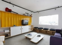 Mieszkanie w Sao Paulo - 56 m kw. Salon. tanie mieszkanie, jak urządzić tanio mieszkanie, tanie pomysły na mieszkanie