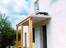 Balkon w domu ze ścianami jednowarstwowymi z betonu komórkowego Balkon w domu ze ścianami jednowarstwowymi z betonu komórkowego