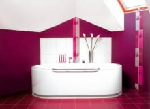 WNęTRZA, łAZIENKI, aranżacja, wanna, kafelki