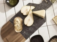 Deska MARBLE dekoracyjna czarna 40x17 cm