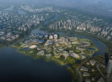 Wyspa Jednorożca - masterplan. Proj. Zaha Hadid Architects Wyspa Jednorożca - masterplan. Proj. Zaha Hadid Architects