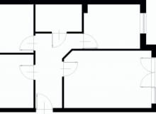 Projektowanie wnętrz. 58,6 m kw. trzypokojowe dla 3 osób