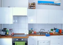 Kuchnia w warszawski mieszkaniu Kasi i Tomka