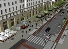 Wizualizacja ul. Swietokrzyskiej po przebudowie. zrodlo : Pleneria ZDJĘCIE DO WKŁADKI: DLOWA Strony Lokalne Warszawa