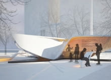 The Plein & Pavilion - wielki X od UN Studio The Plein & Pavilion - wielki X od UN Studio