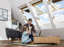 Uchylno-obrotowe okna dachowe FPP-V U5 preSelect MAX