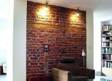 Urodę ścian z cegły podkreśli ich umiejętne podświetlenie cegła, klinkier, ściana z cegły, cegła ceramiczna