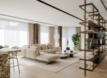 140-metrowy apartament w Warszawie projektu KANDO Architects