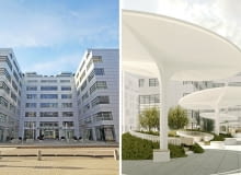 Biurowce przy ul. Cybernetyki 7 w Warszawie będą modernizowane. Biurowce przy ul. Cybernetyki 7 w Warszawie będą modernizowane