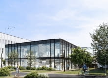 Projekt programowo-przestrzennej rozbudowy i adaptacji budynków Państwowej Wyższej Szkoły Informatyki i Przedsiębiorczości w Łomży wraz z zagospodarowaniem terenu kampusu został stworzony przez