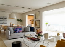 Przytulne mieszanie w Sao Paulo; proj. Diego Revollo przytulne mieszkanie, nowoczesne mieszkanie, mieszkanie dla rodziny z dziećmi, mieszkanie dla rodziny z dzieckiem, mieszkanie w jasnych barwach