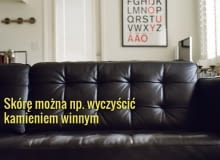 Na mokro domowymi sposobami można czyścić tylko skórę licową