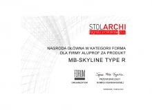 System MB-Skyline Type R od Aluprof z nagrodą Stol Archi 2022 System MB-Skyline Type R od Aluprof z nagrodą Stol Archi 2022