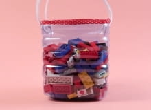 Pojemnik na klocki z plastikowej butelki